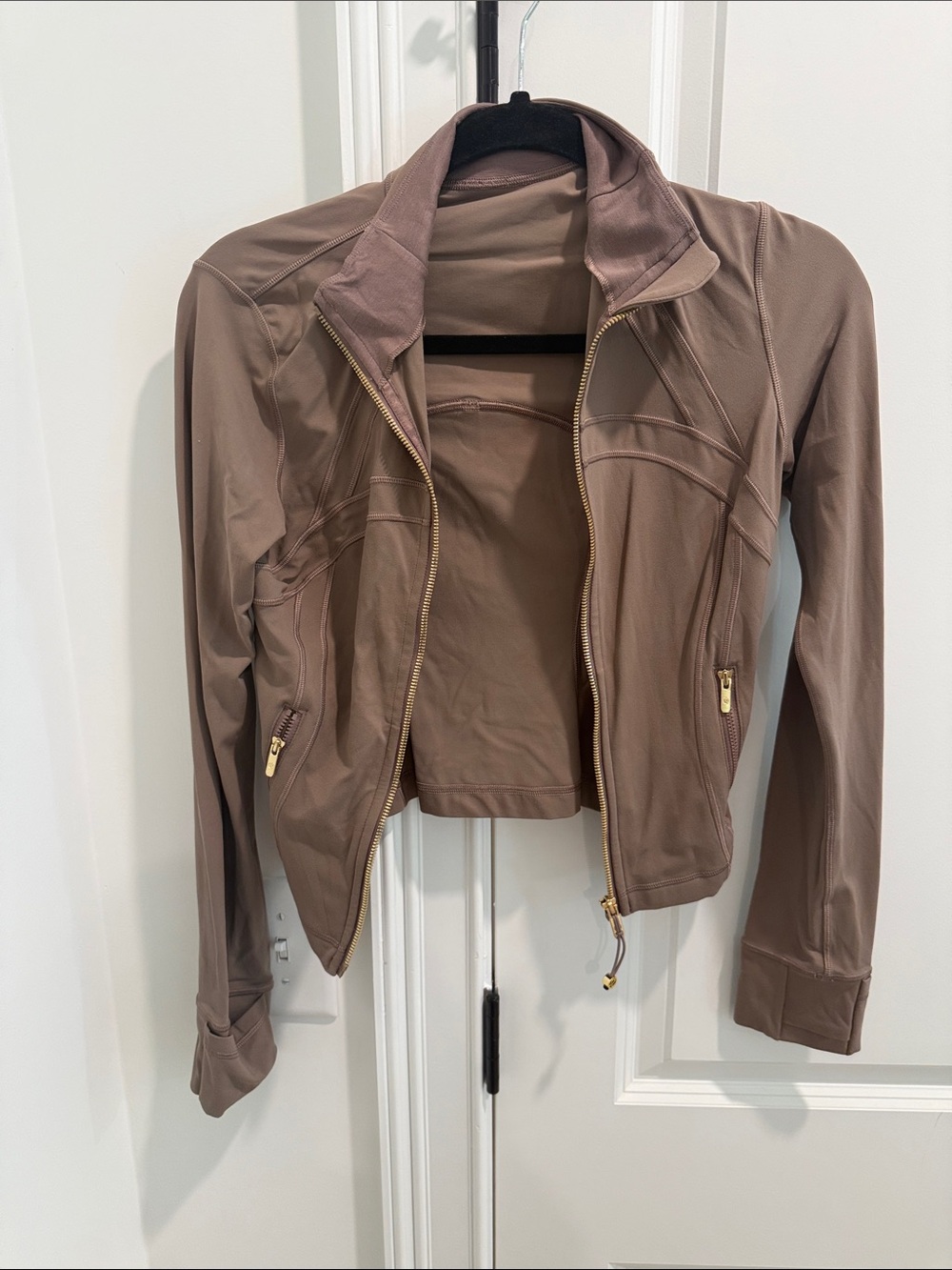 lululemon athletica Mauve Taupe Zip-Up Utility Jacket